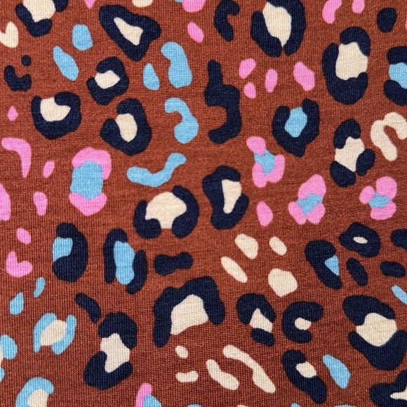 Boden Multicolor dress Leopard Print 16 regular stretch soft viscose modest core - Picture 4 of 7